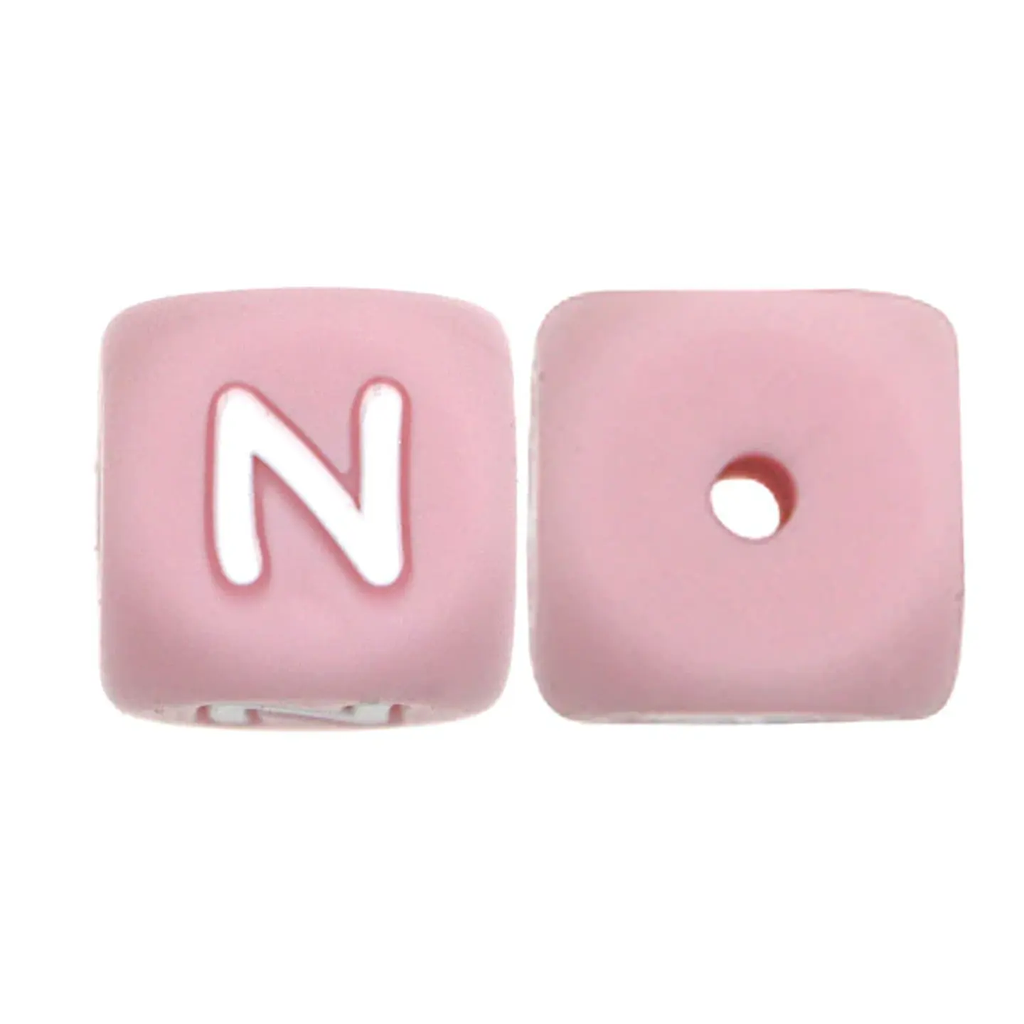 Letras de Silicone Rosa 12mm 4