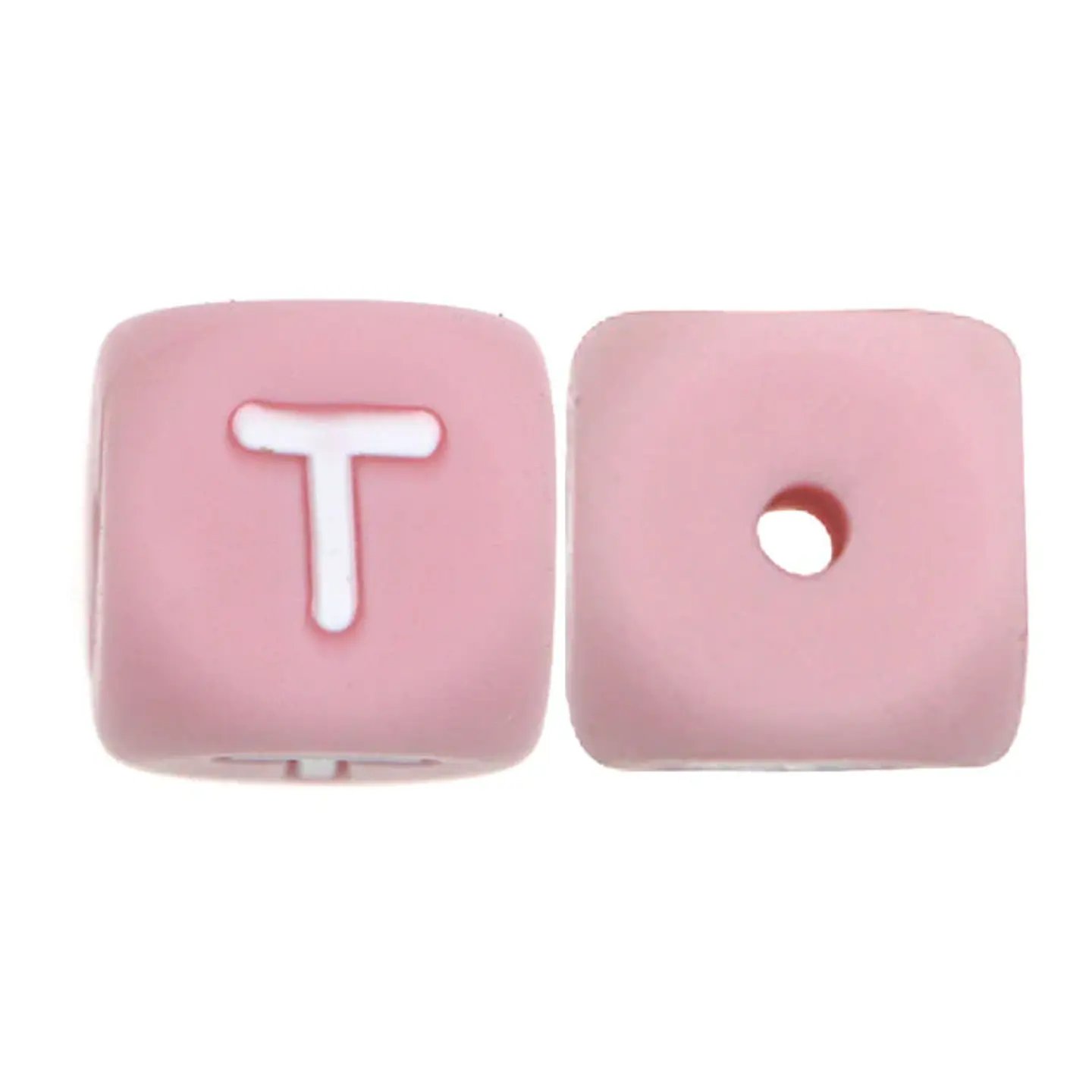 Letras de Silicone Rosa 12mm 5