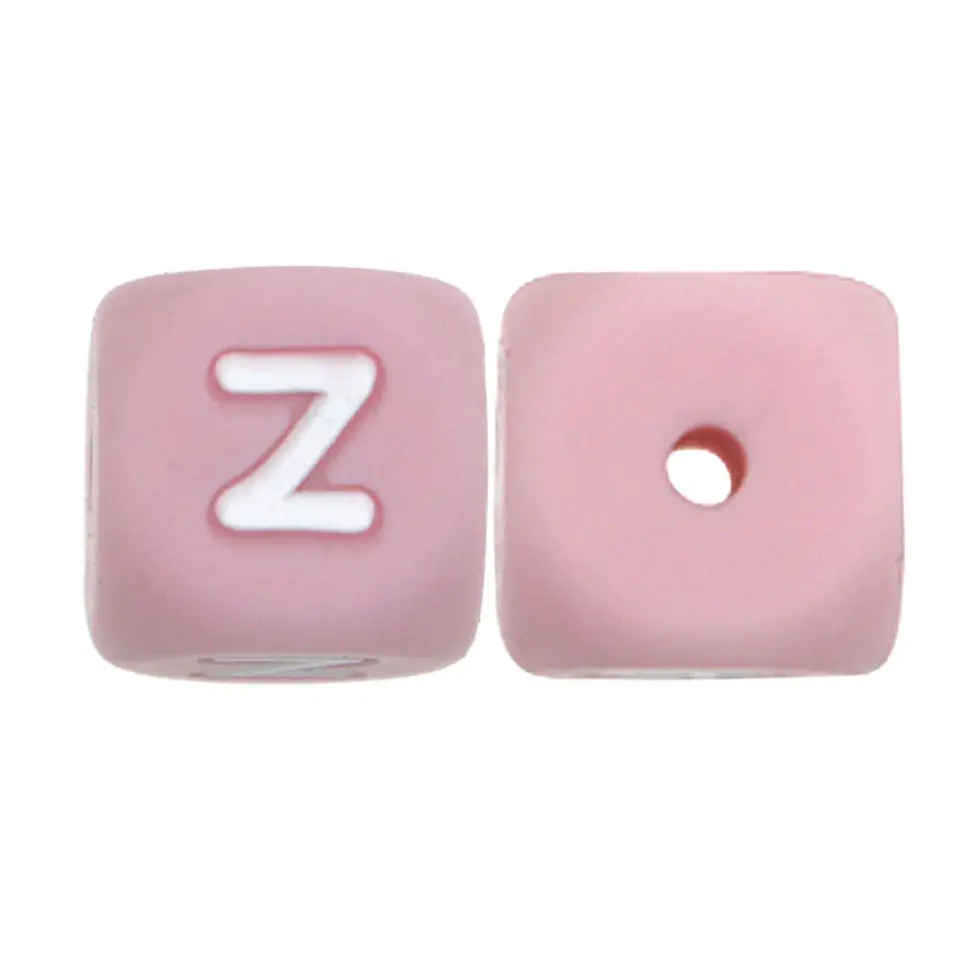 Letras de Silicone Rosa 12mm 6