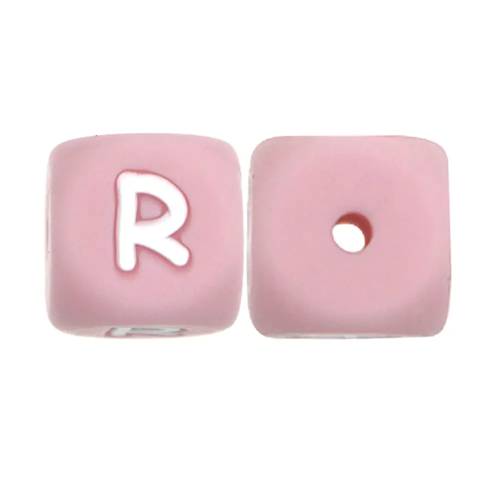 Letras de Silicone Rosa 12mm 7
