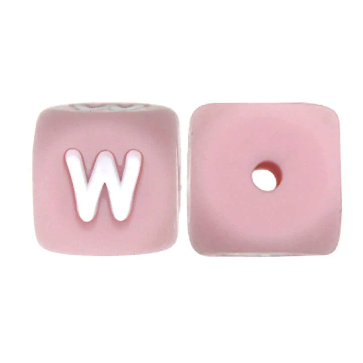 Letras de Silicone Rosa 12mm 12