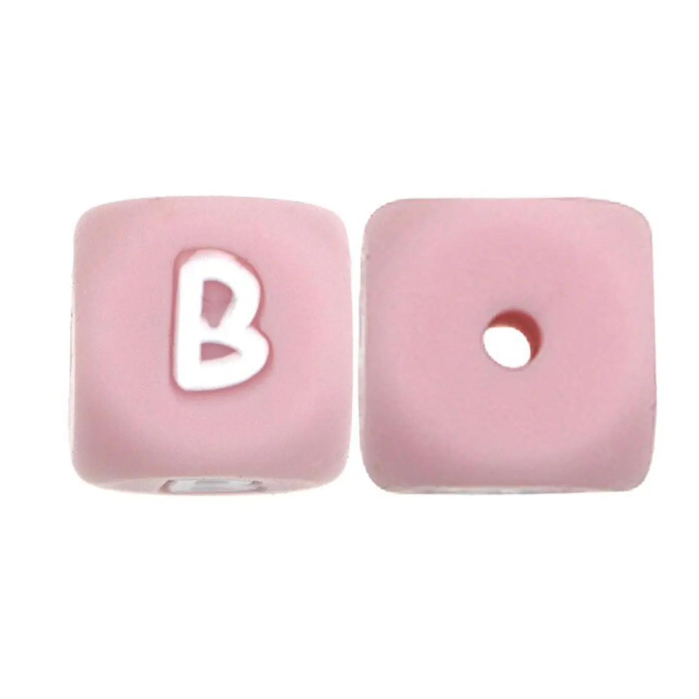 Letras de Silicone Rosa 12mm 15
