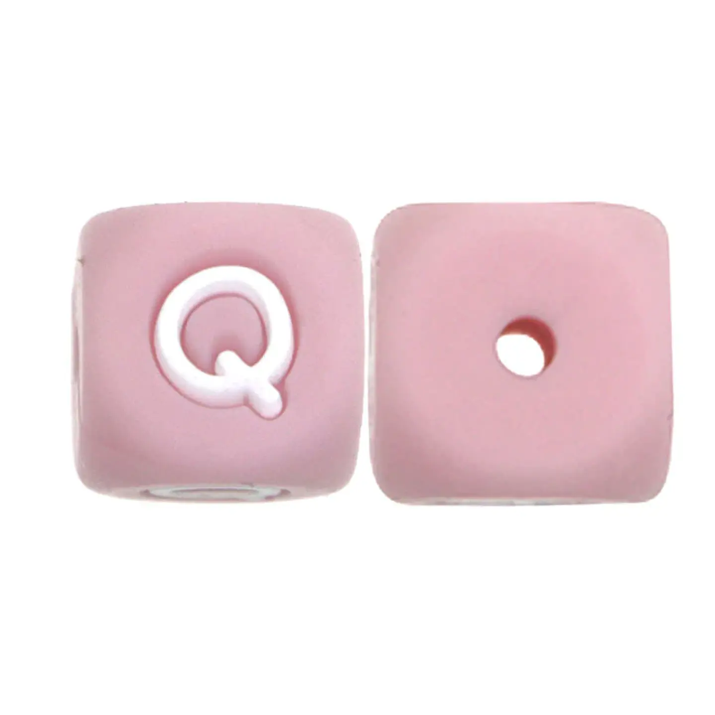 Letras de Silicone Rosa 12mm 16