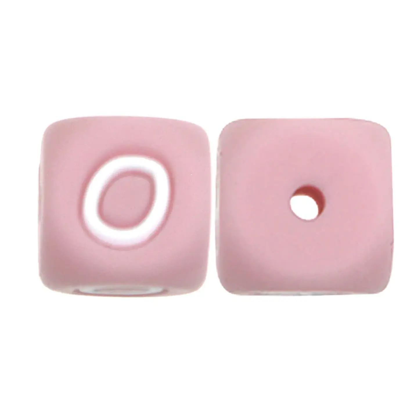 Letras de Silicone Rosa 12mm 18