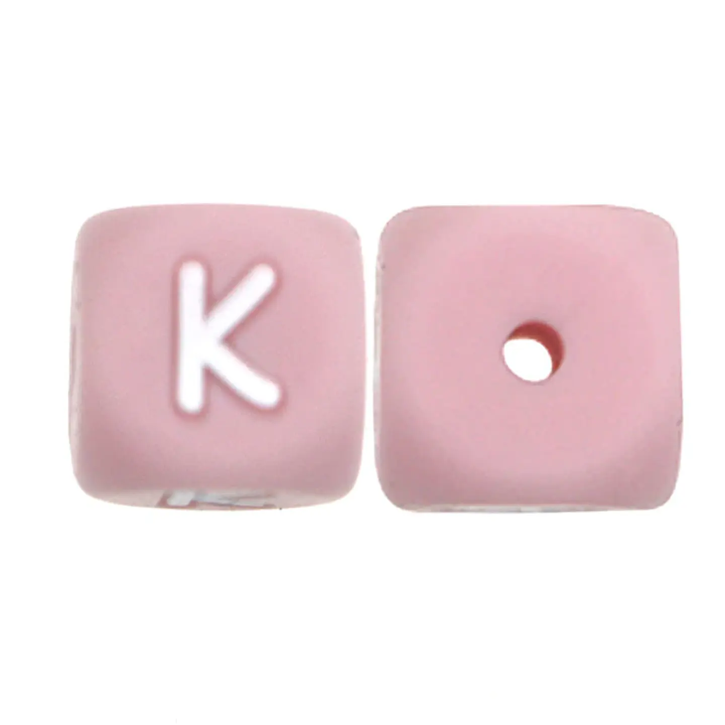 Letras de Silicone Rosa 12mm 19