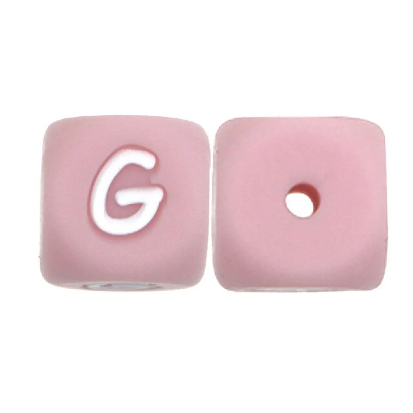 Letras de Silicone Rosa 12mm 22