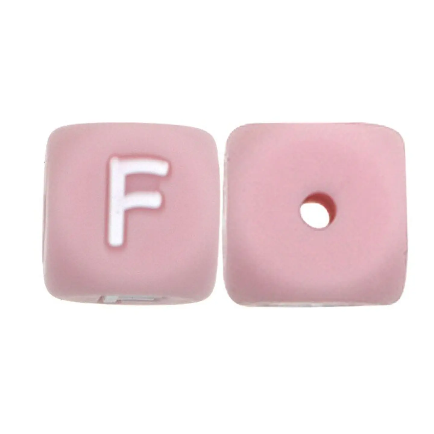 Letras de Silicone Rosa 12mm 23