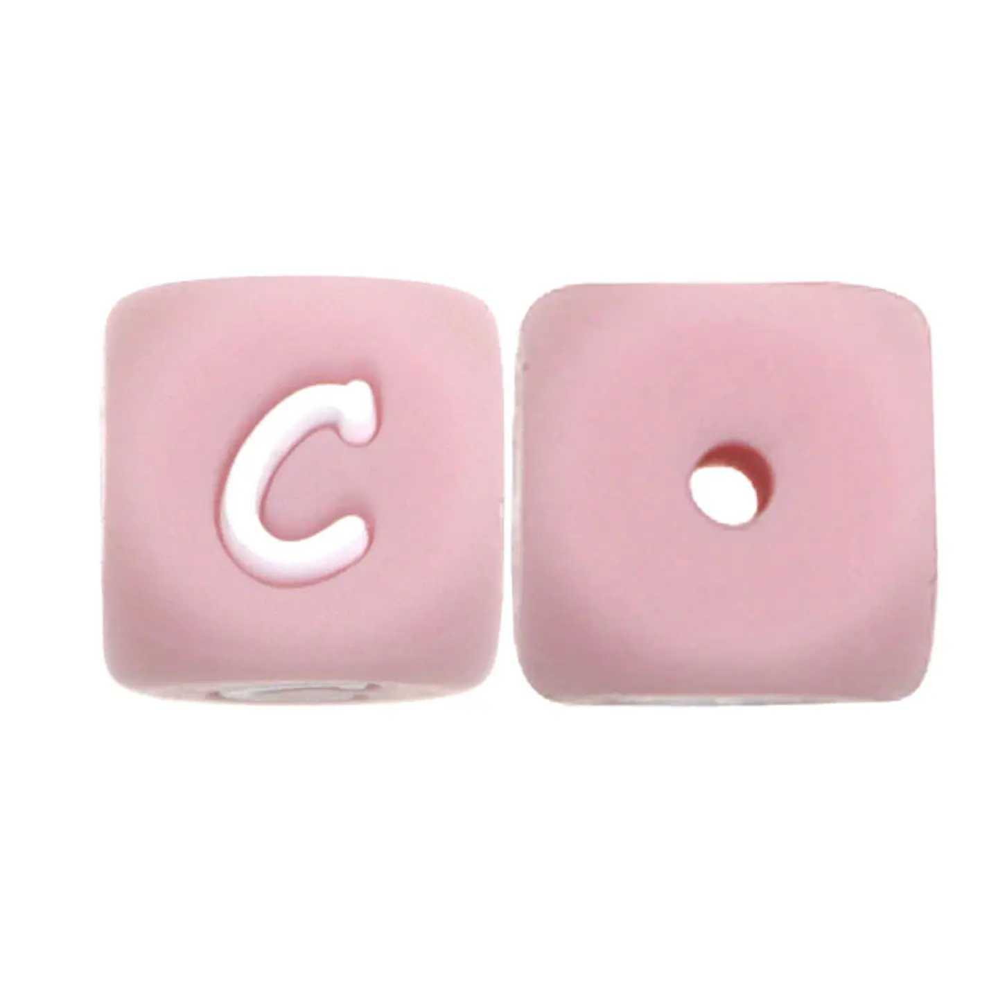 Letras de Silicone Rosa 12mm 27