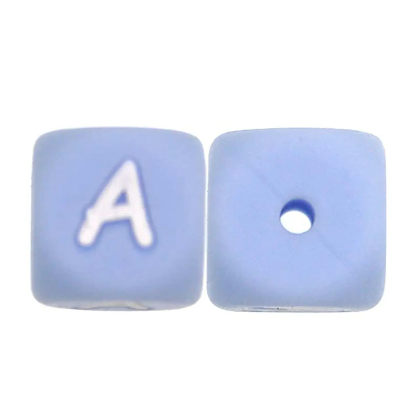 Letras de Silicone Azuis 12mm 2