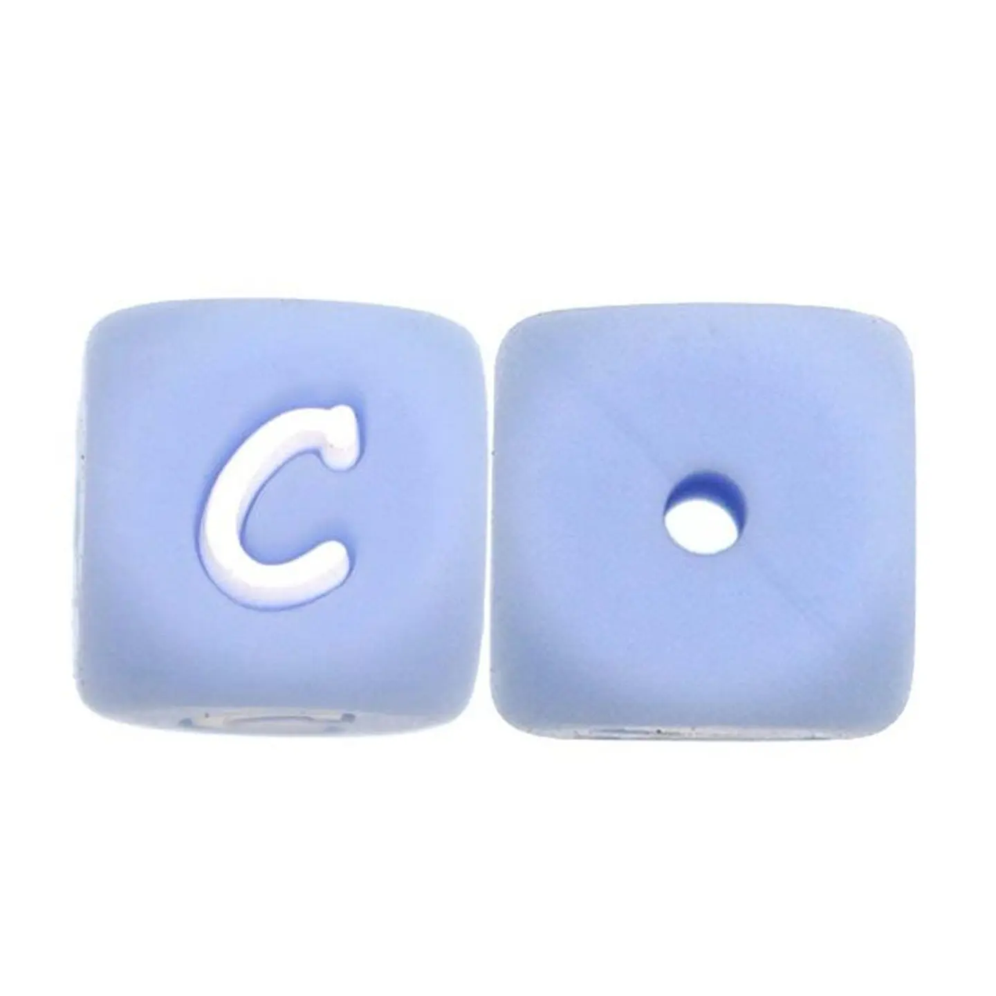 Letras de Silicone Azuis 12mm 4