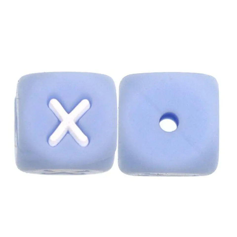 Letras de Silicone Azuis 12mm 8