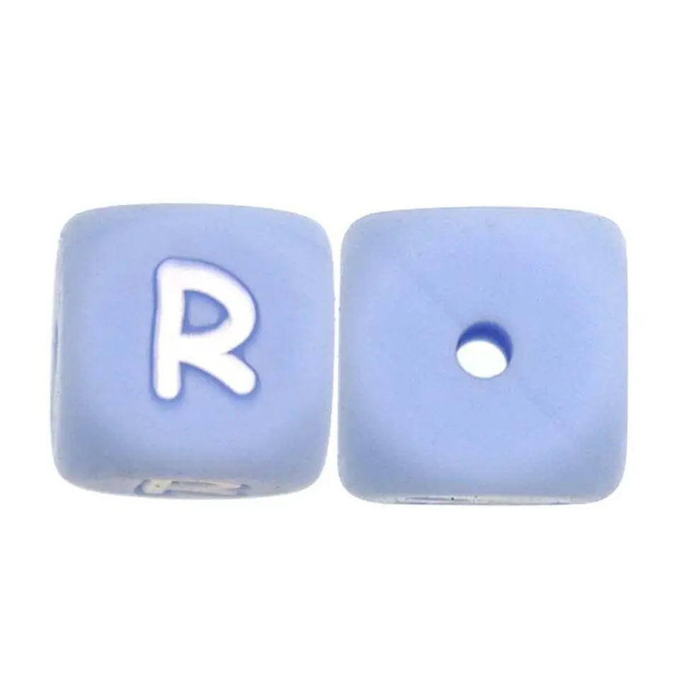 Letras de Silicone Azuis 12mm 14