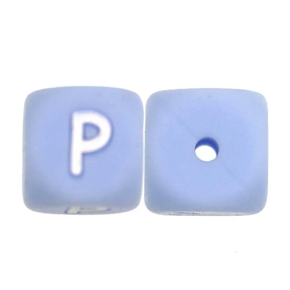 Letras de Silicone Azuis 12mm 16
