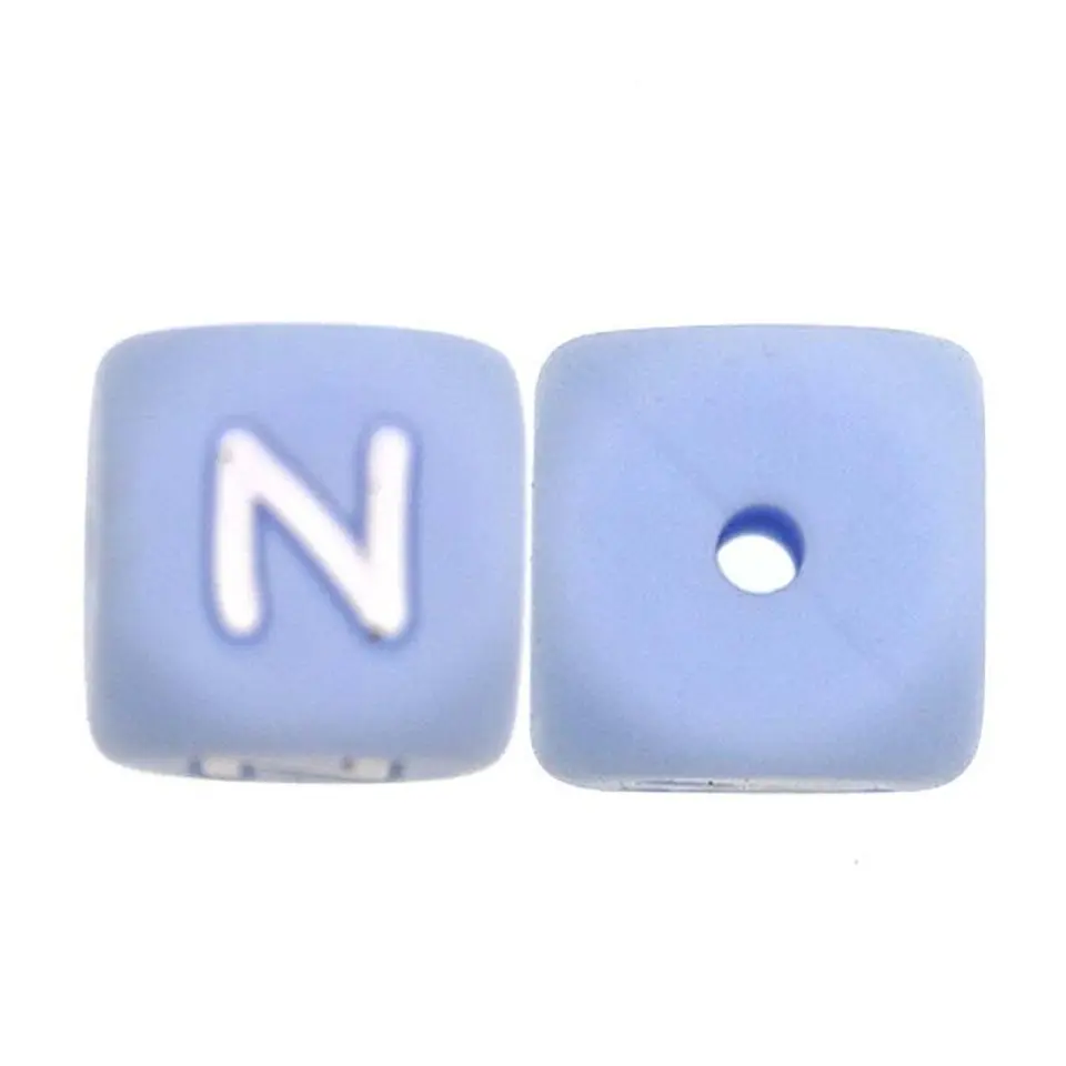 Letras de Silicone Azuis 12mm 18