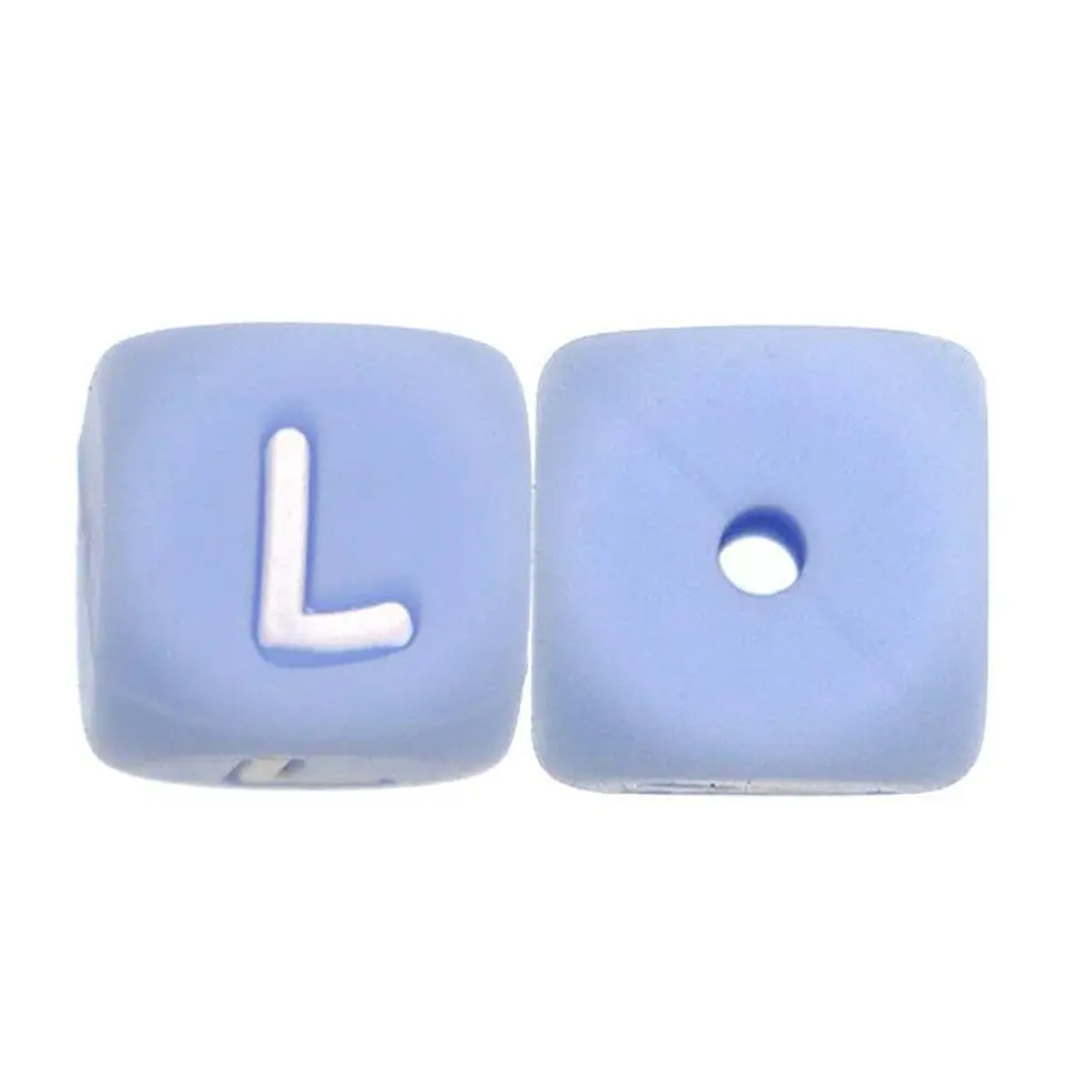 Letras de Silicone Azuis 12mm 20