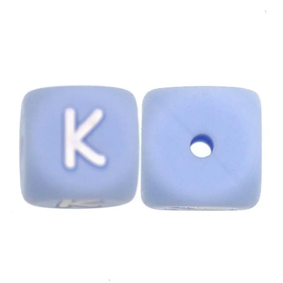 Letras de Silicone Azuis 12mm 21