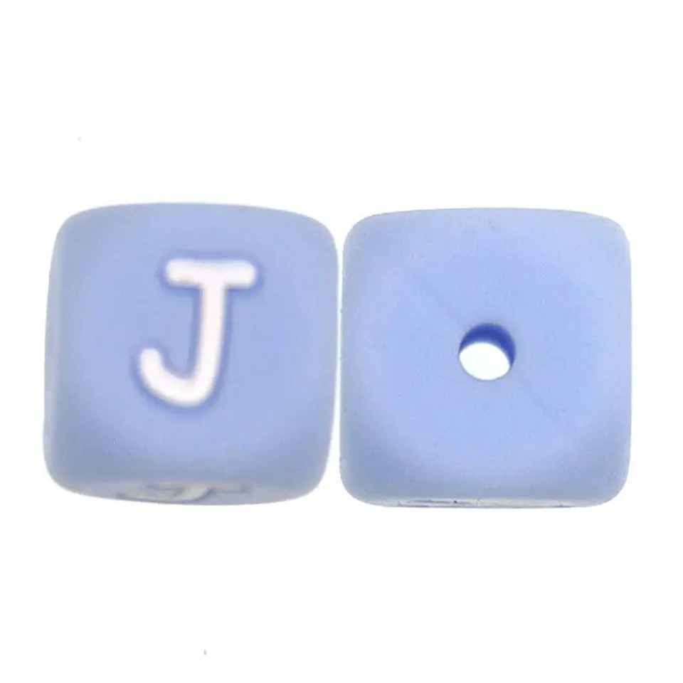 Letras de Silicone Azuis 12mm 22