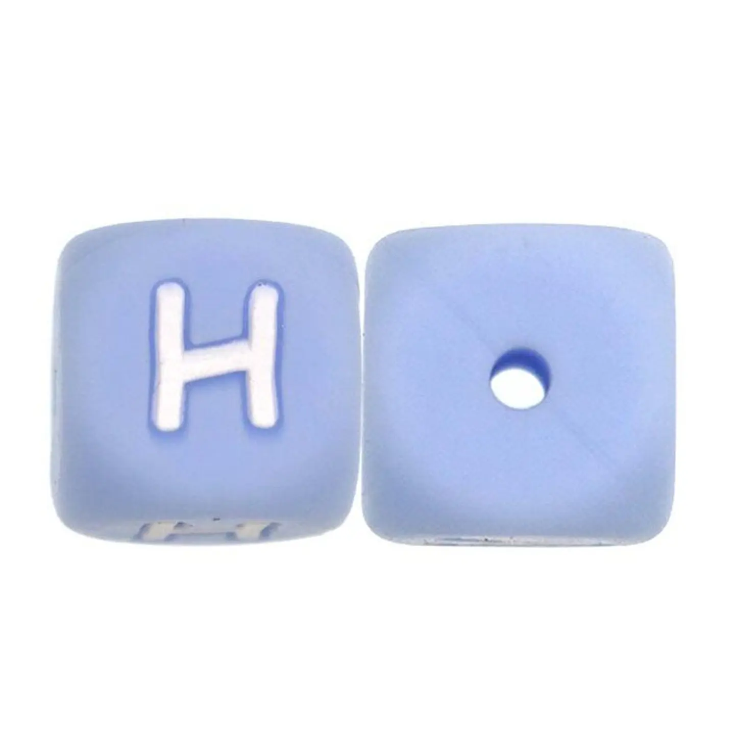 Letras de Silicone Azuis 12mm 24