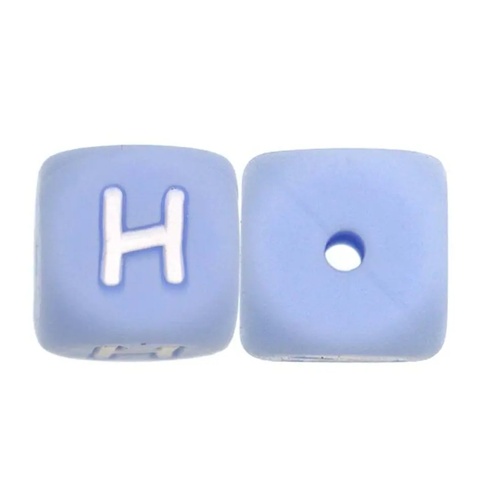 Letras de Silicone Azuis 12mm 24