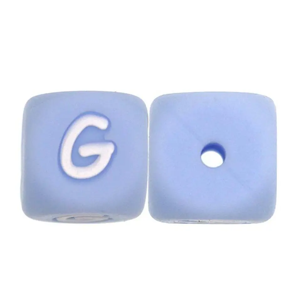 Letras de Silicone Azuis 12mm 25