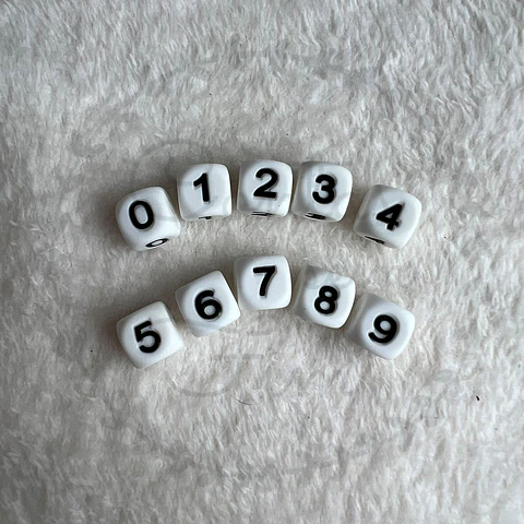 Cubos de Números 12mm 