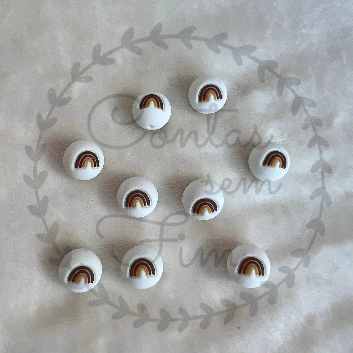 Arco Iris - Bolas de Silicone 15mm 10