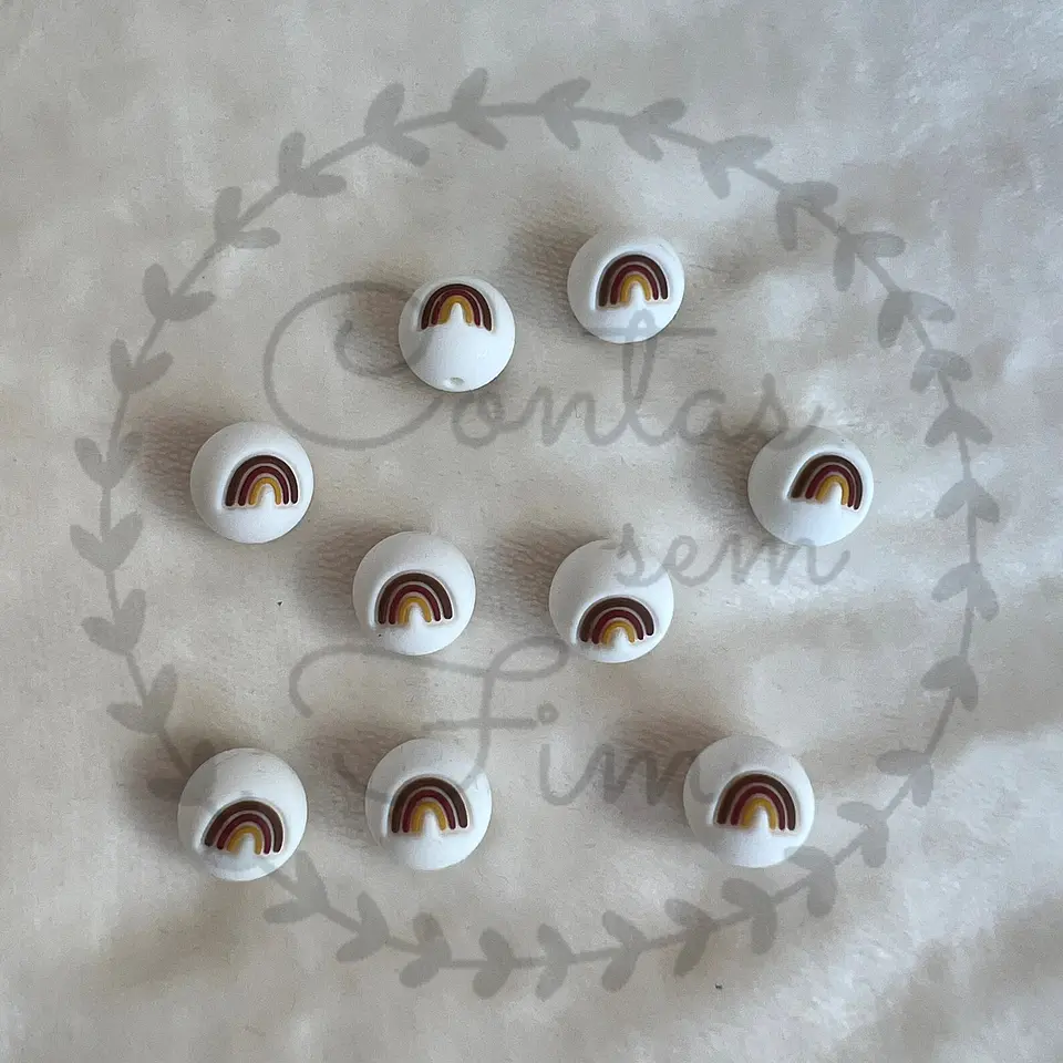 Arco Iris - Bolas de Silicone 15mm 10