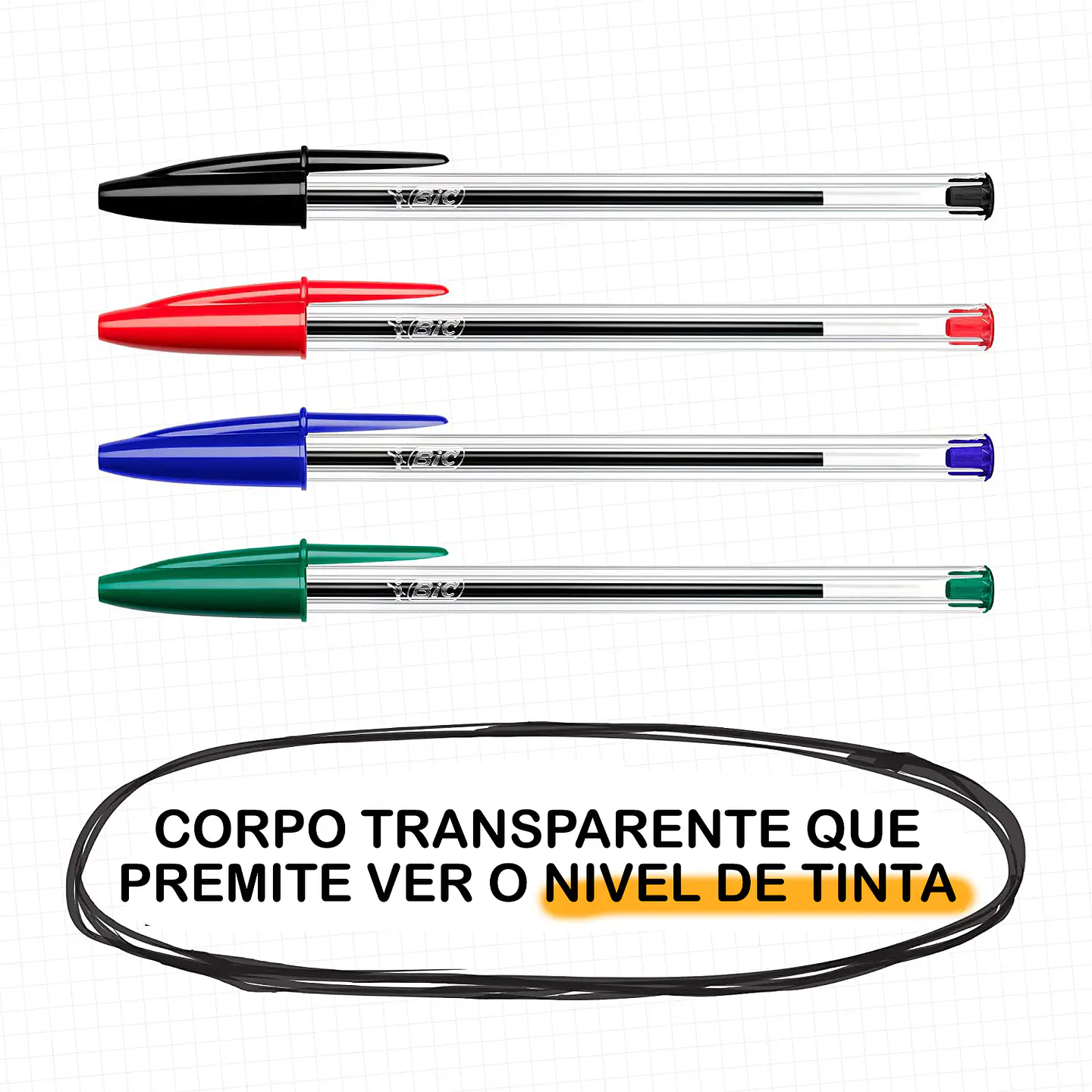 Canetas BIC Cristal Originais - Caixa com 150 Canetas  8