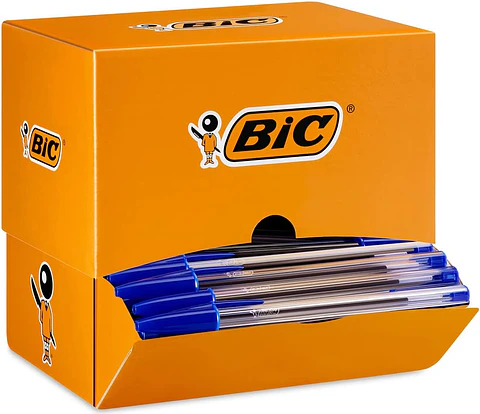 Canetas BIC Cristal Originais - Caixa com 150 Canetas 
