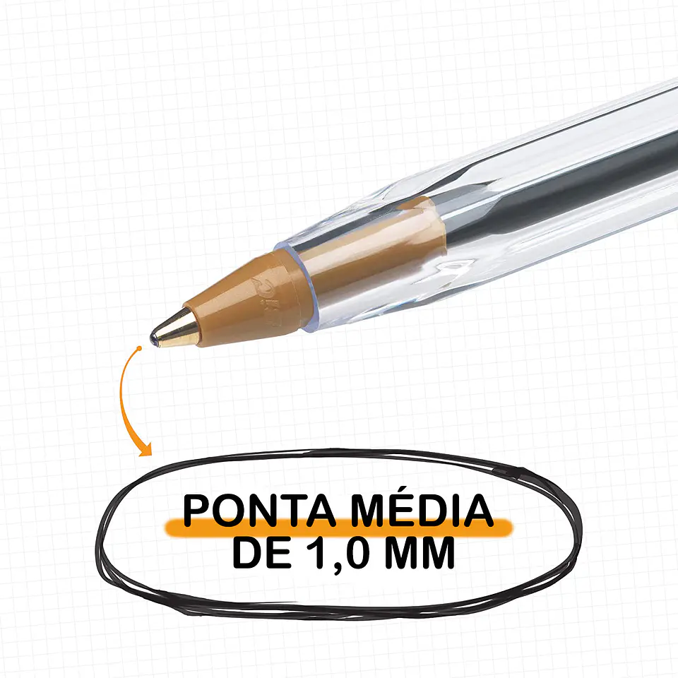 Canetas BIC Cristal Originais - Caixa com 50 Canetas 8
