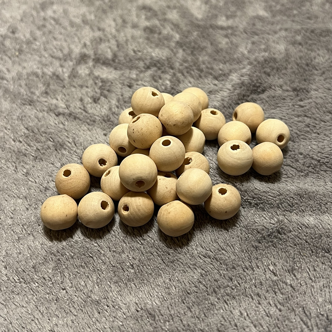 Bolas de Madeira 12mm 1