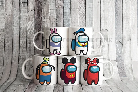 Canecas Personalizadas Among Us Disney 