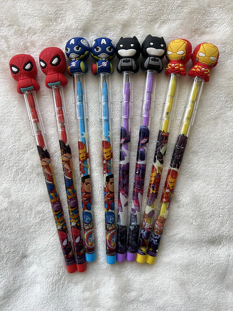 Lapiseiras Super Heróis