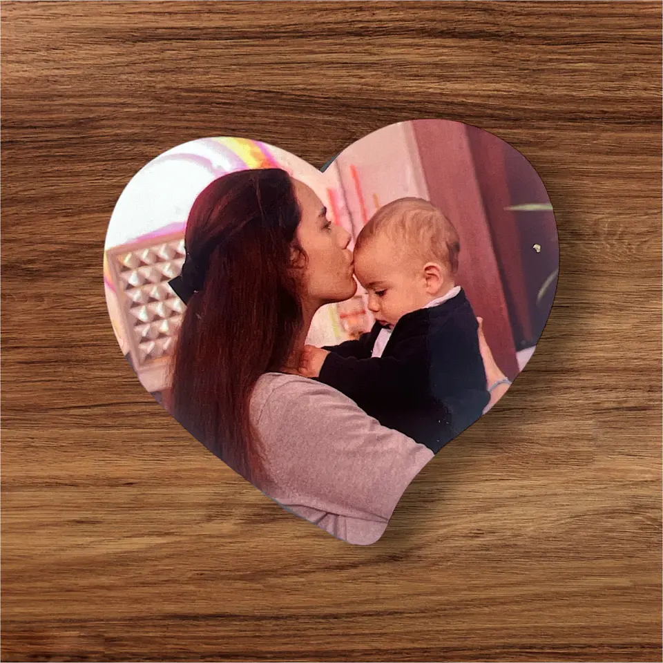 Íman em mdf Coração Personalizado 1