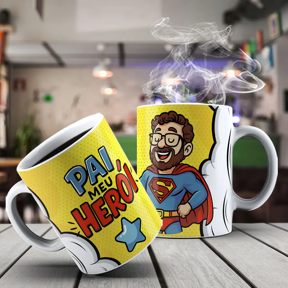 Caneca - Pai o meu Herói 1