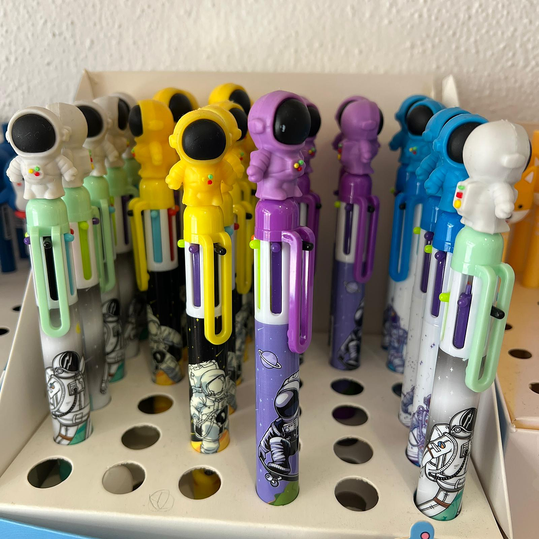 Canetas Multicor Astronauta 1