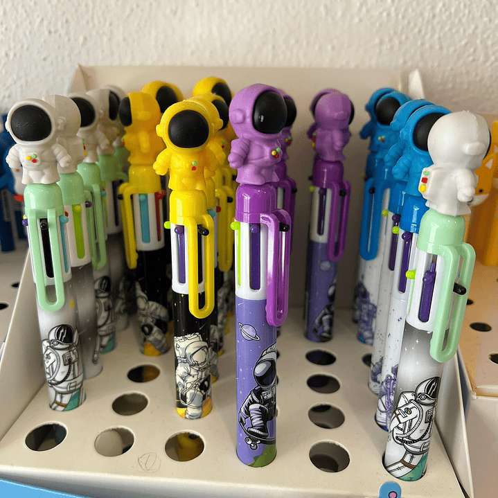 Canetas Multicor Astronauta 1