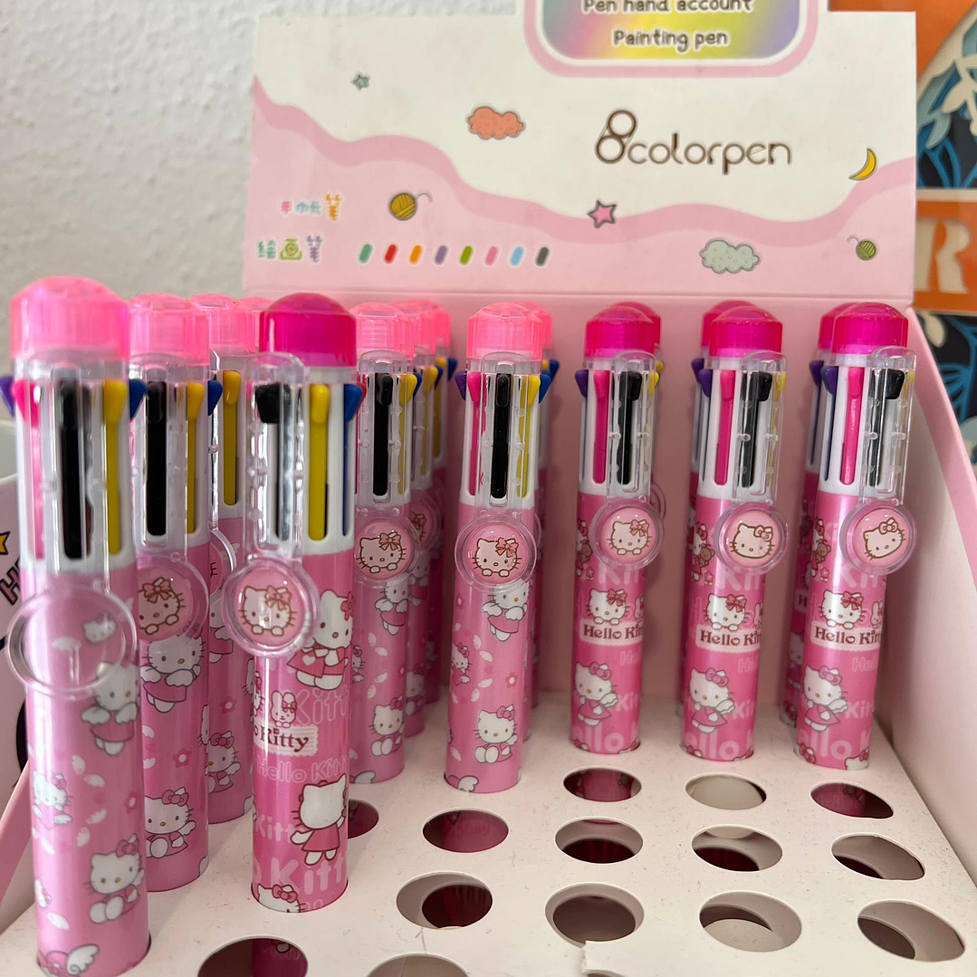 Canetas Multicor Hello Kitty 1