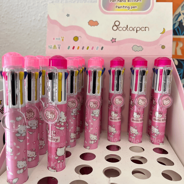 Canetas Multicor Hello Kitty 1