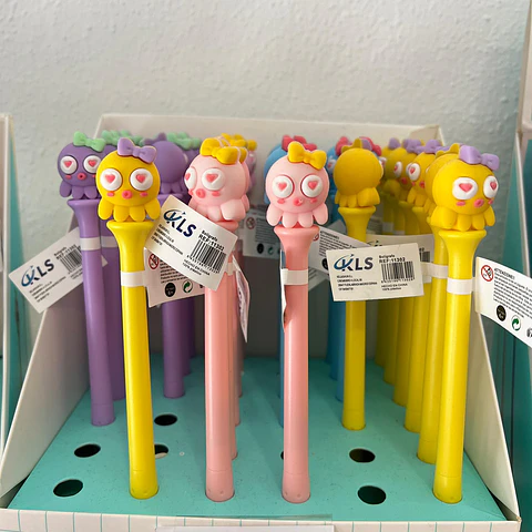  Caneta Polvo em Borracha - Várias Cores