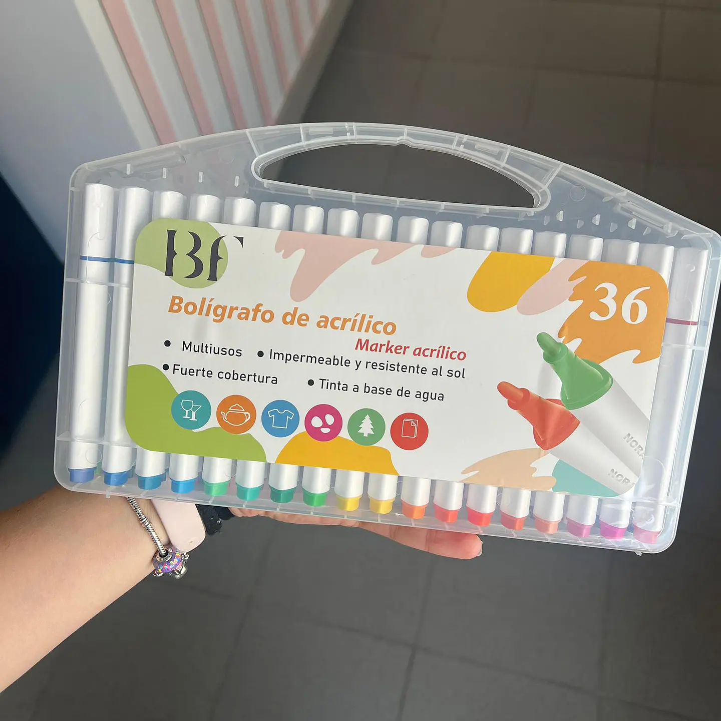  Marcadores Acrílicos BF 36 Cores 1
