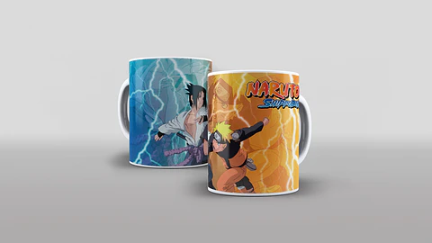 Caneca Naruto Shippuden - Naruto vs Sasuke