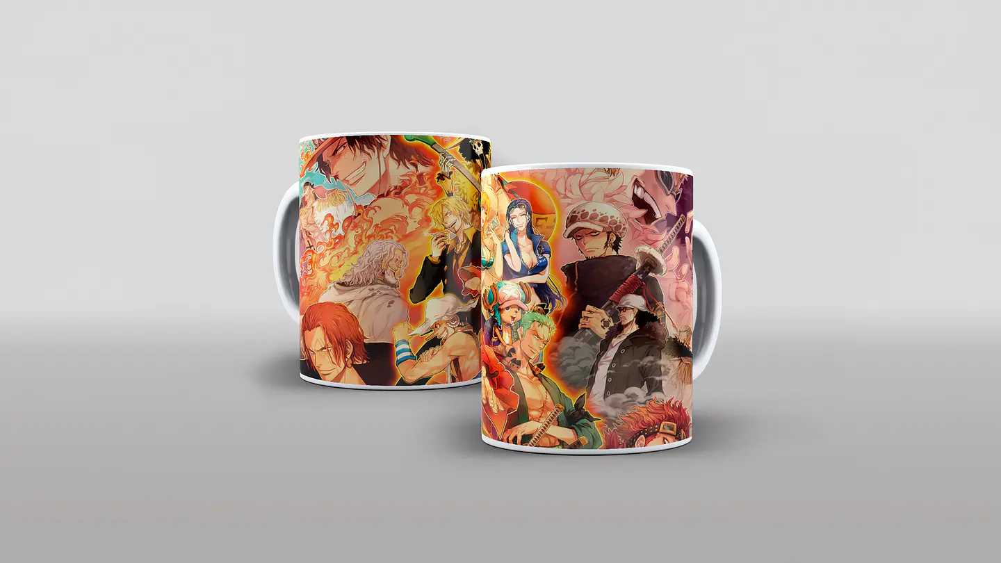 Caneca One Piece - Ace, Law e Zoro 1