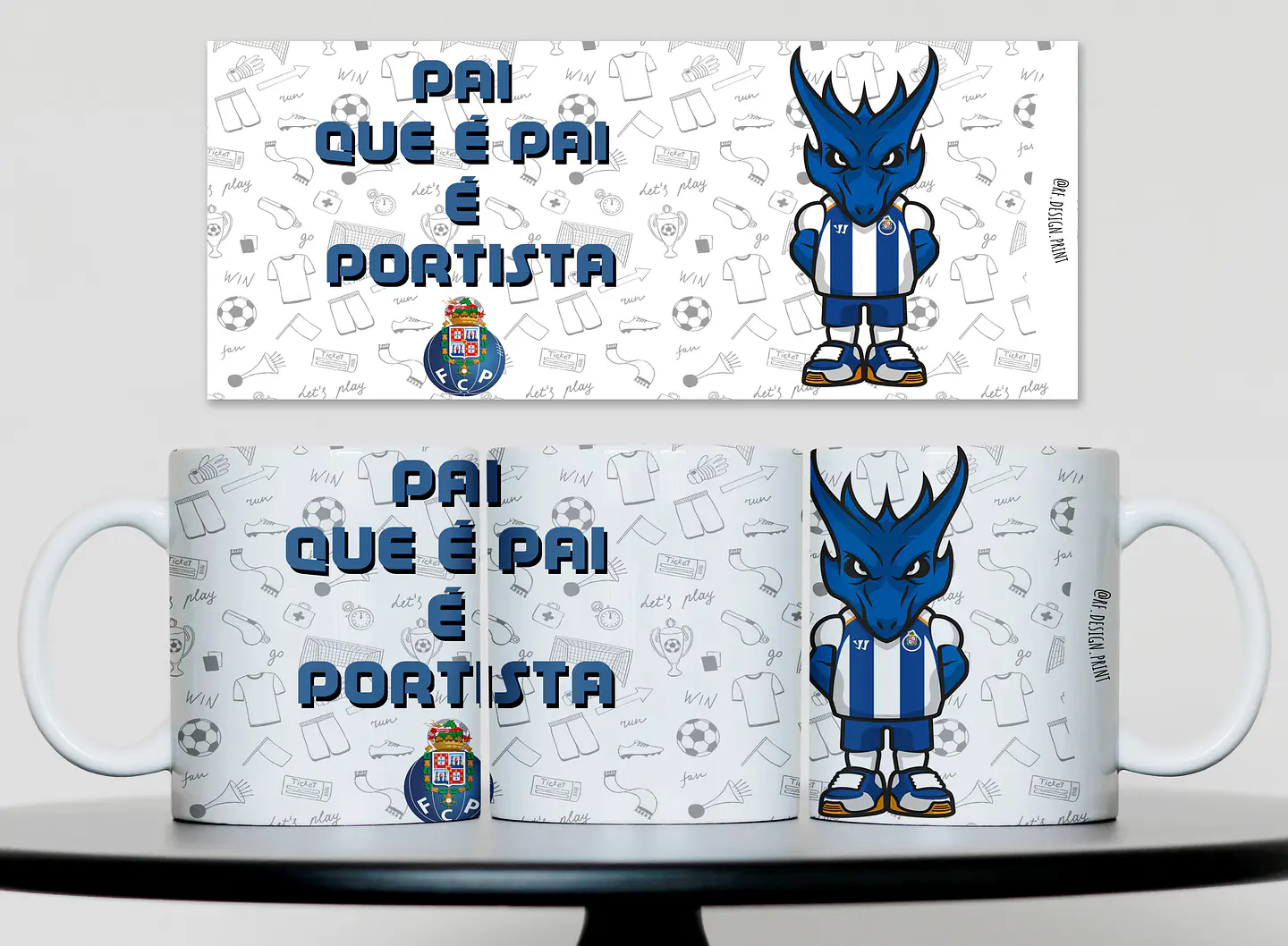 Caneca Clubes - Pai que é pai é .. 3