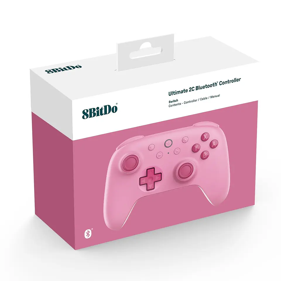 8BitDo Ultimate 2C Controlador Bluetooth para Switch/Switch 2 Pink 3