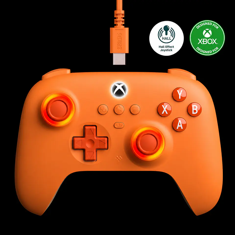 8Bitdo Ultimate C Xbox Orange 1