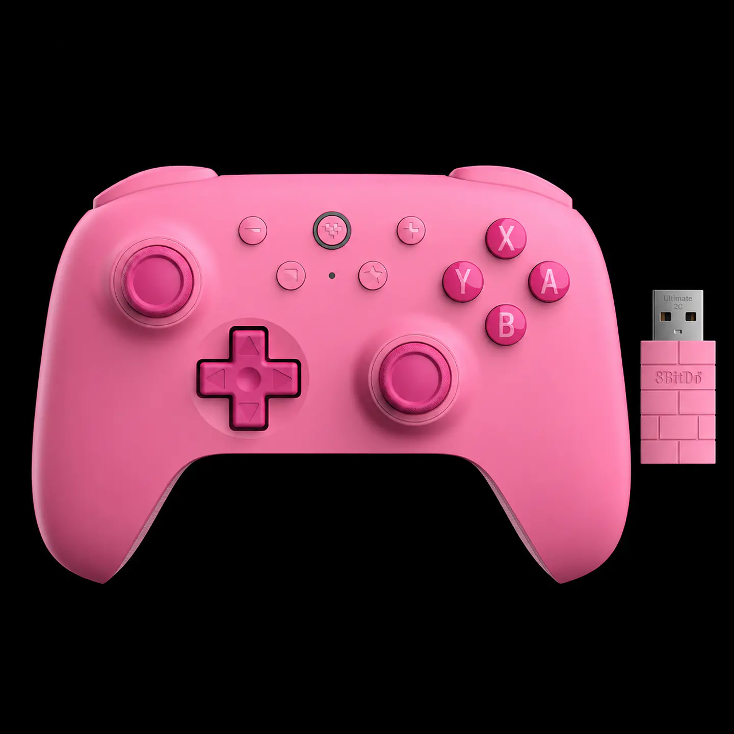 8BitDo Ultimate 2C Controlador Bluetooth para Switch/Switch 2 Pink 1