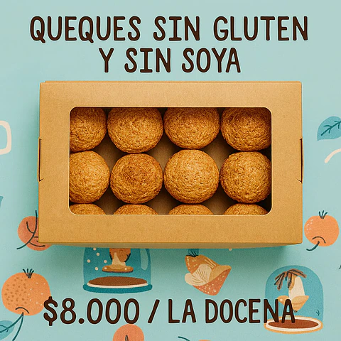 Docena de queques sin gluten y sin soya