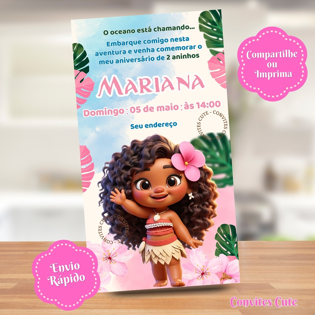 Convite Digital Moana 3