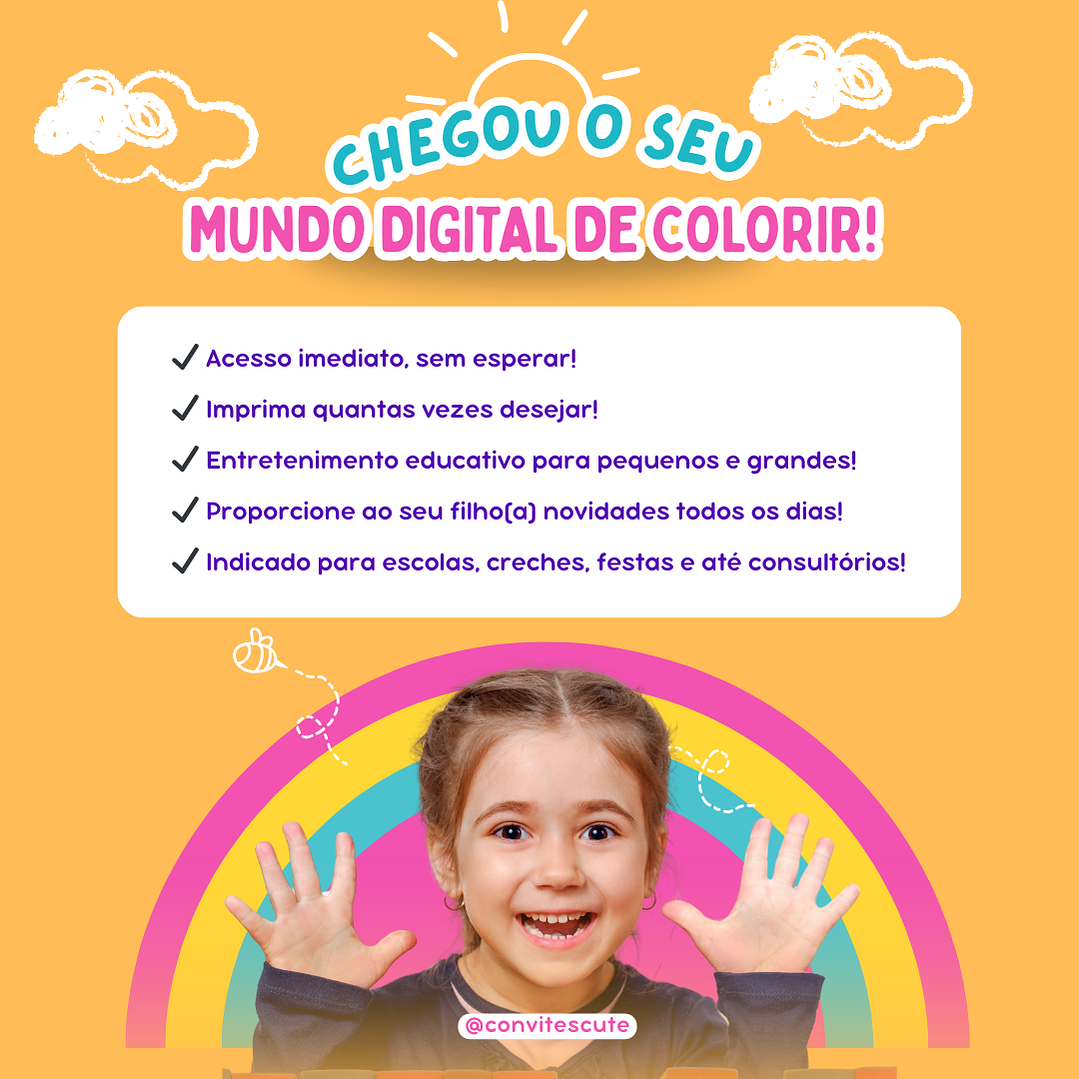 📚 Super Pack Cute Livros de Colorir + 700 Desenhos - PDF  2